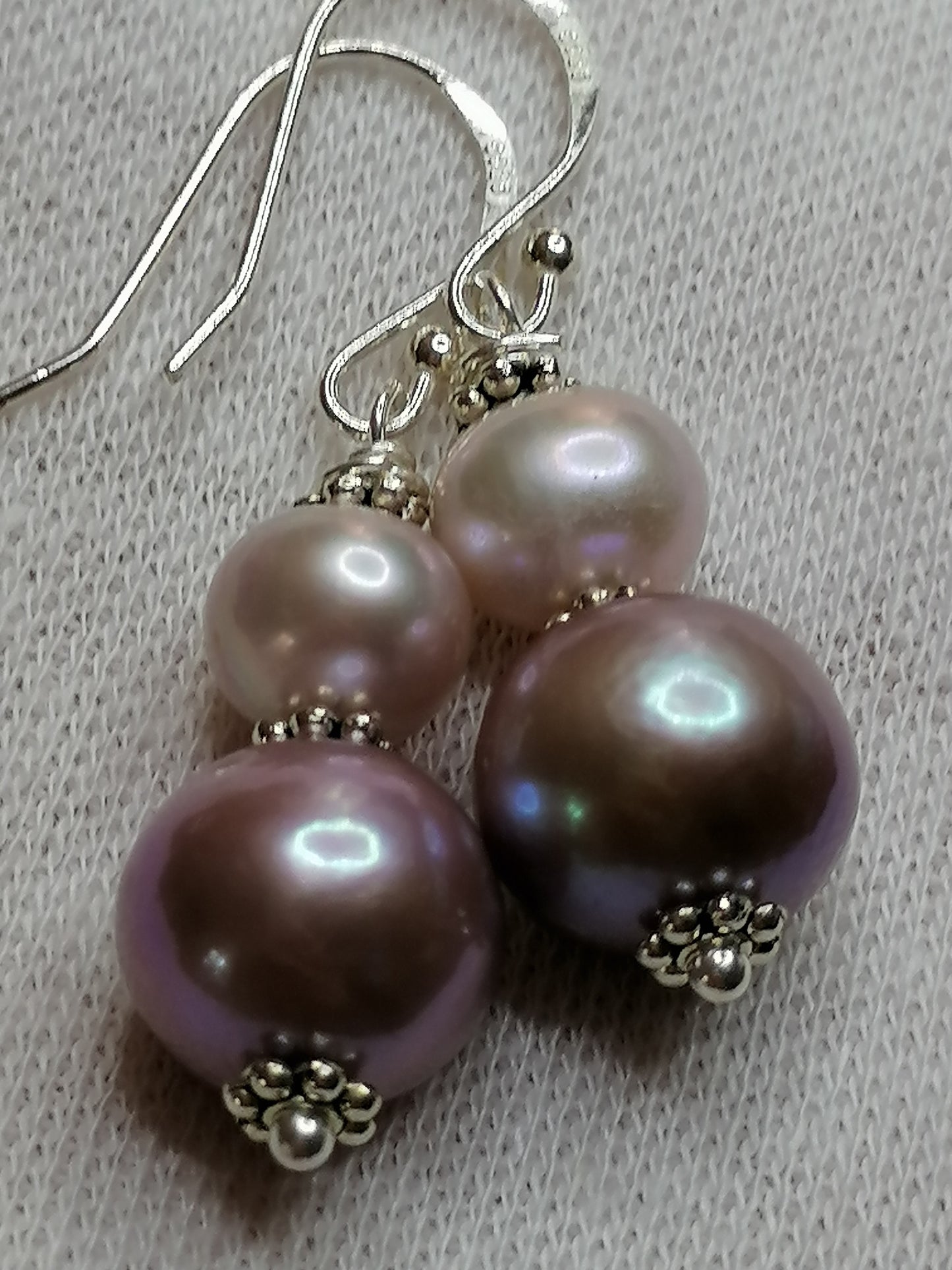 925 Sterling Silver Cultured Edison Pearl Earrings 921