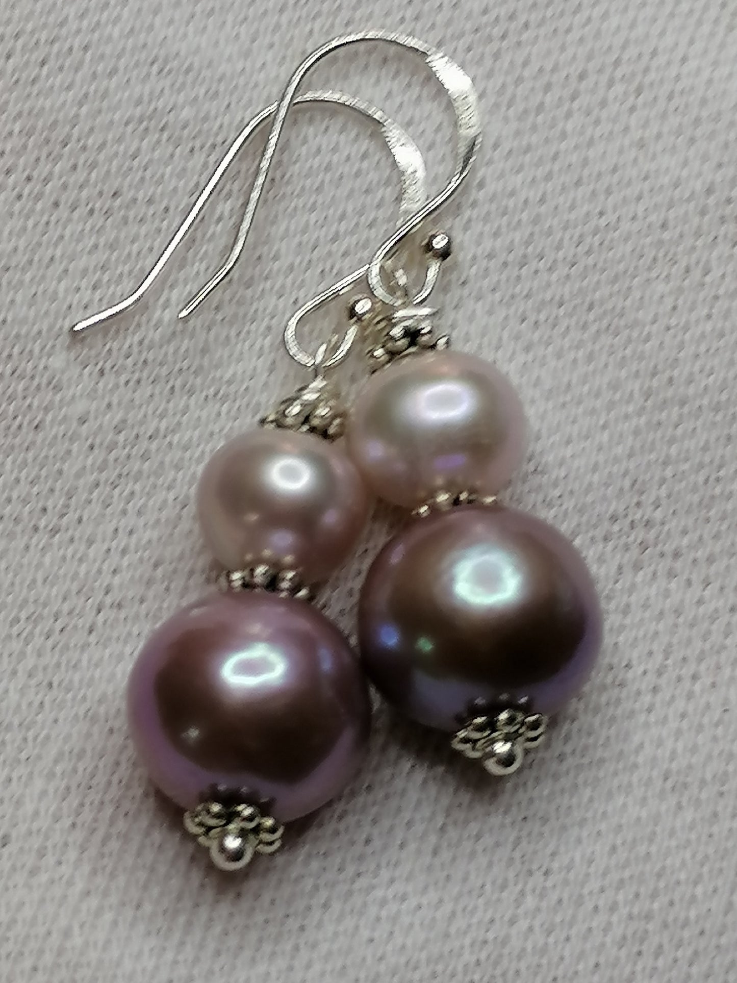 925 Sterling Silver Cultured Edison Pearl Earrings 921